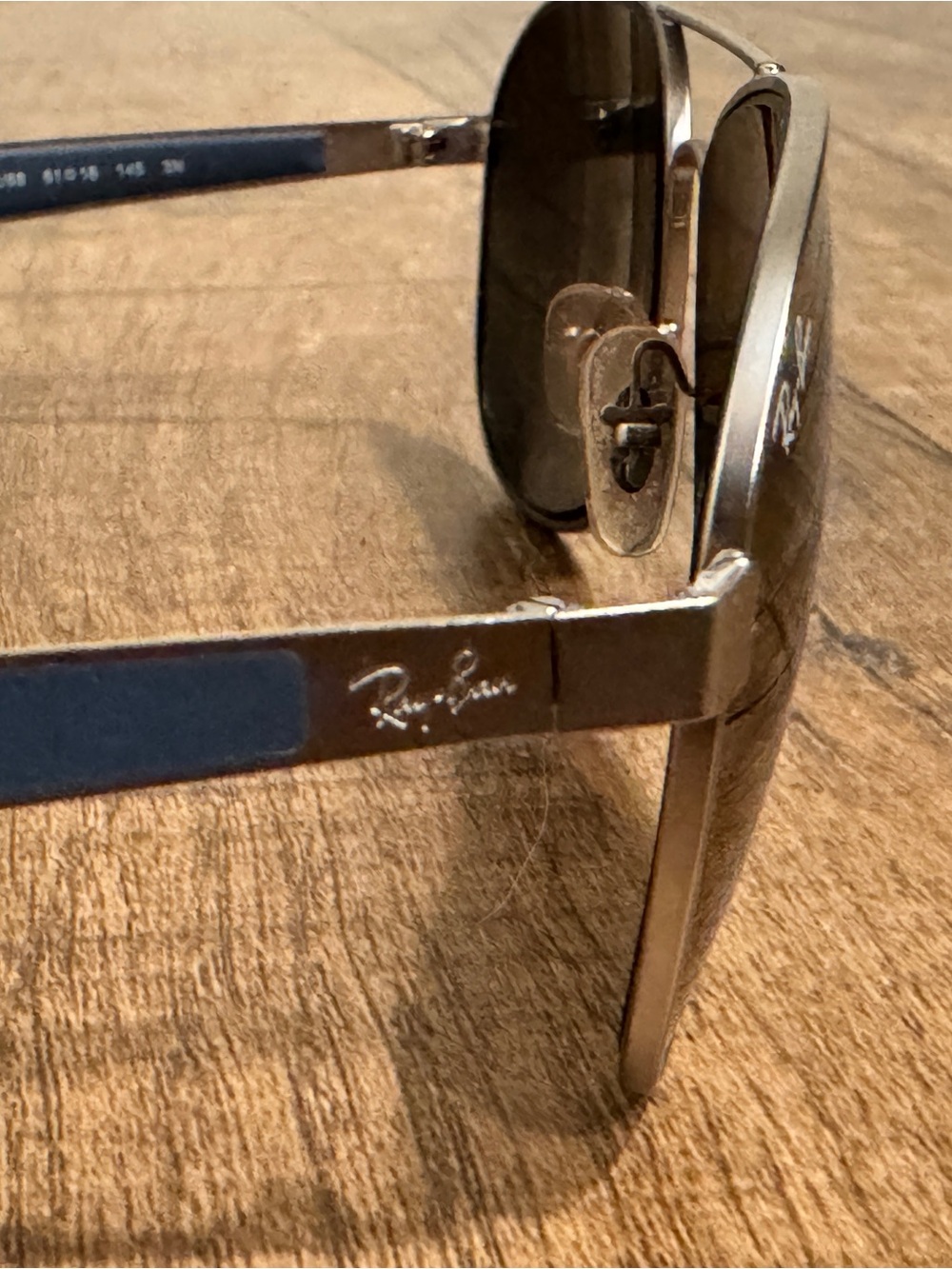 Ray-Ban Men’s Aviator Sunglasses - Brown Lenses, Silver Frame - Picture 5 of 5